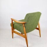 Vintage armchair GFM 300-202 design J.Kedziorek Loft 70s green boucle - 2 pieces available