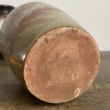 Vintage ceramic vase vegetal decoration