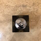 Grey glass table lighter - 70s