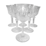 6 crystal water glasses from Saint Louis Tommy