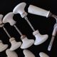 Set of 14 oval handles + 1 porcelain handle