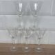 Set of 5 engraved glass liqueur glasses
