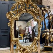 Mirror with Putti in Gilded Wood from the Napoléon III Period 1.96m x 1.33m