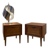 Scandinavian teak bedside table