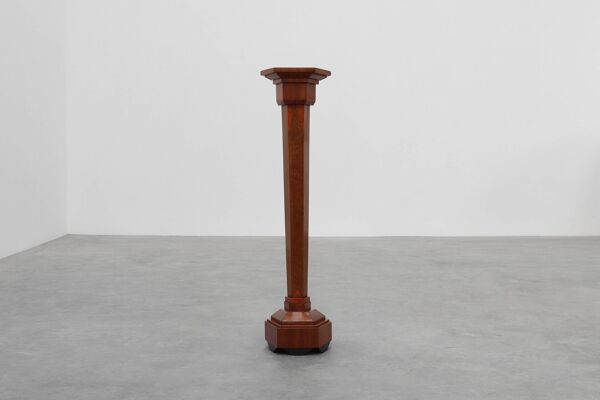 Console Art Déco en loupe de chêne et chêne français, 1925