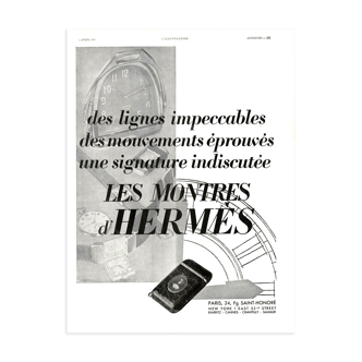 Affiche vintage années 30 Hermes 30x40cm