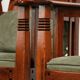 Set of 4 Art Nouveau/Jugendstil dining chairs with suede upholstery