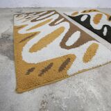 Pair of handmade 1970s wool bedspreads