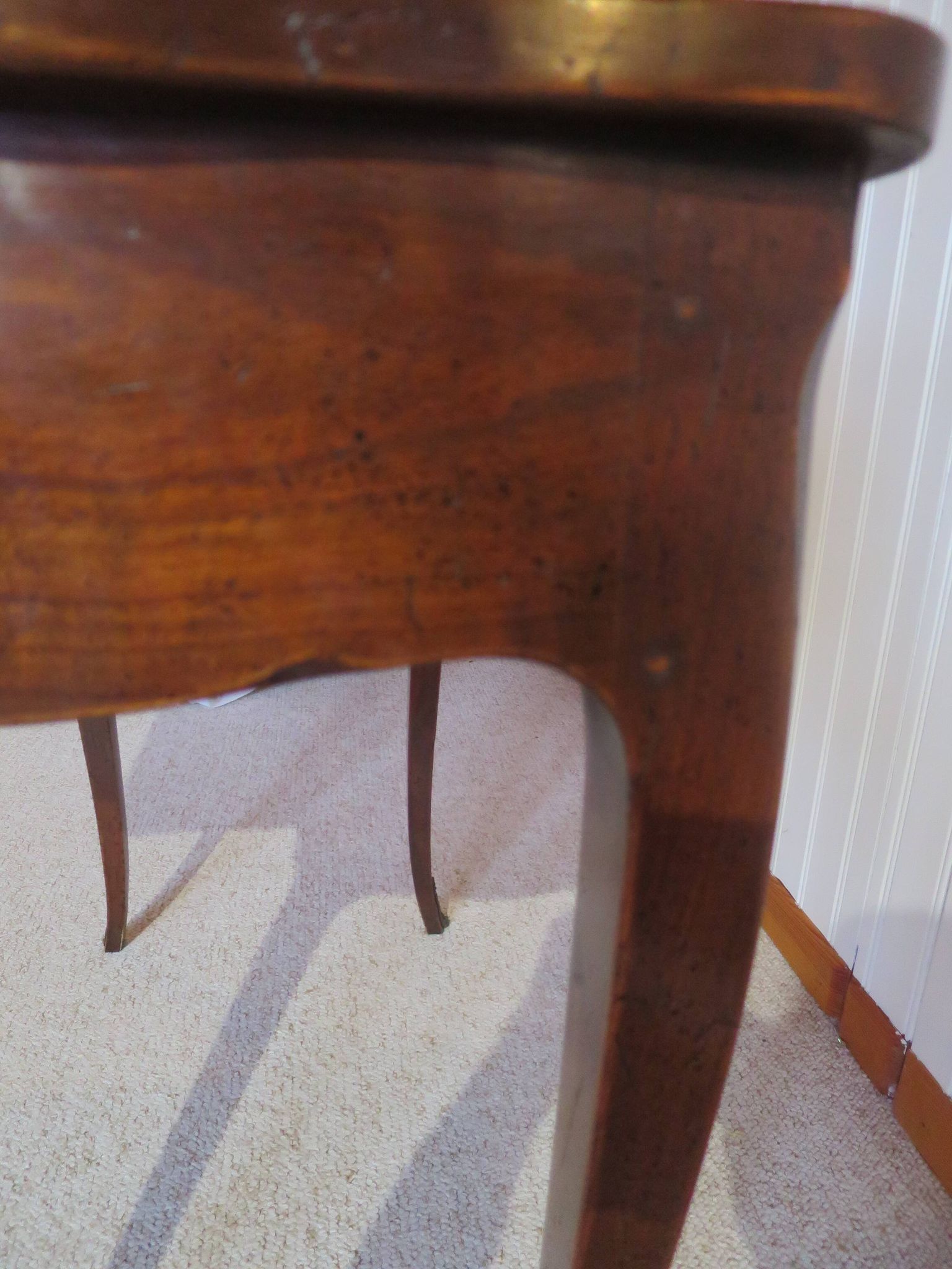 Secretary with mechanism - 4 secret drawers - lock - marquetry chessboard - 1950