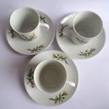 Mobil porcelain coffee cups