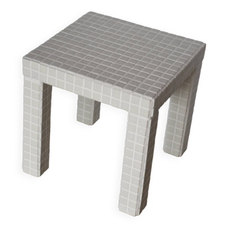 Table d'appoint "Petit Piquey" en carreaux de mosaÏque