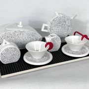 Ceramic Tea Set by Mas for Memphis Milano, 1980s, Set of 7