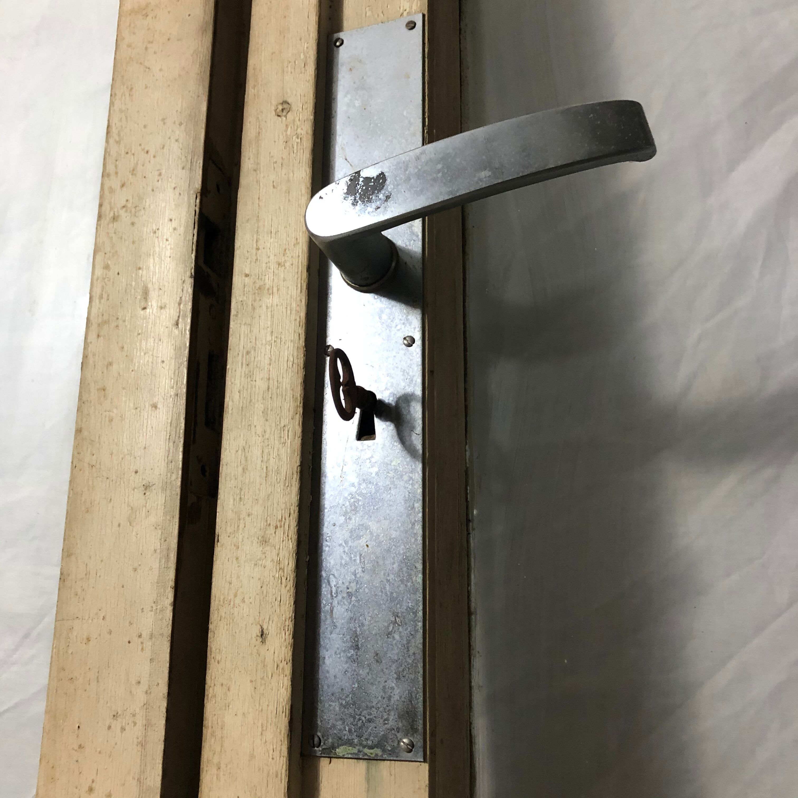 Old glass doors, 2 flaps, H226 cm