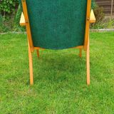 Vintage armchair in wood and skai