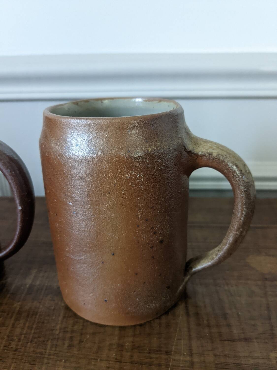 Pair of stoneware mugs