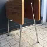 Table d'appoint Pliante en Formica & Métal chromé Vintage Retro 1960 - 1970