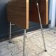 Folding Side Table in Formica & Chromed Metal Vintage Retro 1960 - 1970