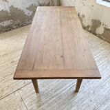 Table de ferme en pin et chêne