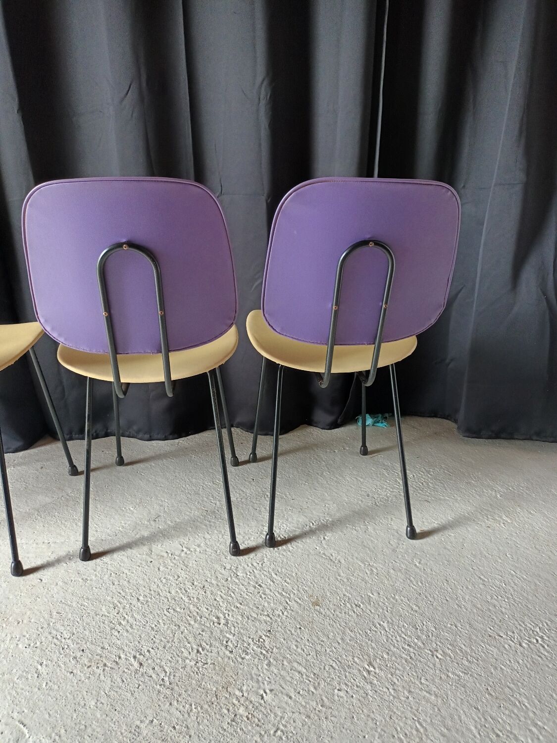 Série de 4 chaises vintage