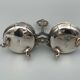 Saliere pepper metal silver Louis XV-XVl style rich ornamentation