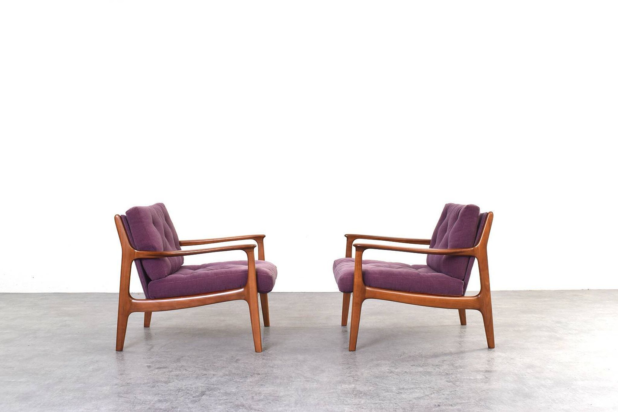 Mid-Century Lounge Chairs by Eugen Schmidt for Soloform, 1960s, Set of 2