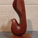 Scandinavian dove in carved teak wood, signed NM, circa 1960.