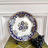 Assiette décorative vintage et support mural