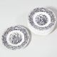 12 x earthenware plates from Creil and Montereau on the theme of harvest.