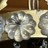 Old brass hot air balloon chandelier with pendants