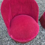 Pair of antique frog chairs