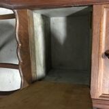 Bedside Table in Walnut & Marble, France, 1920s