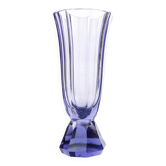 Art Deco vase, crystal, Moser, Czechoslovakia, 1930s