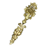 Set of two Louis XVI style floral ornaments - gilded bronze