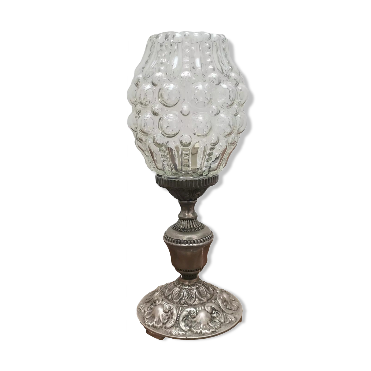 Glass table lamp 1950