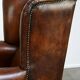 Large sheepskin wing chair with excellent colour and great seating comfort