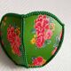 Pair of vintage flower wall lights