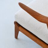 Fauteuil lounge H. Brockmann Petersen en chêne Komfort Danemark 1960