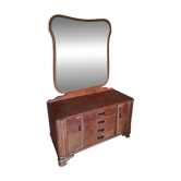 Coiffeuse commode à miroir art déco