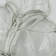 Vintage glass leaf dish