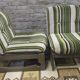 Pair of green armchairs 1970