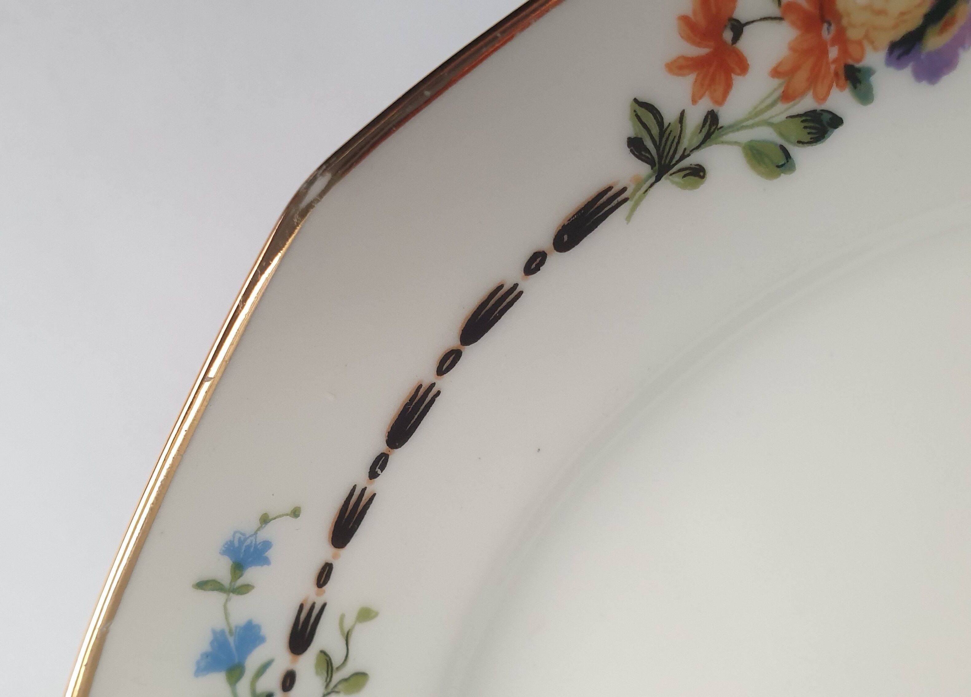 Porcelain mounted plate from limoges haviland