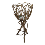 Wicker rattan plant stand