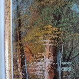 Tableau paysage signé M. Hail