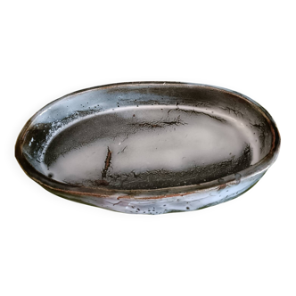 Jardinière en terre cuite vernissée japonisante