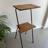 Vintage side table, pedestal, end table