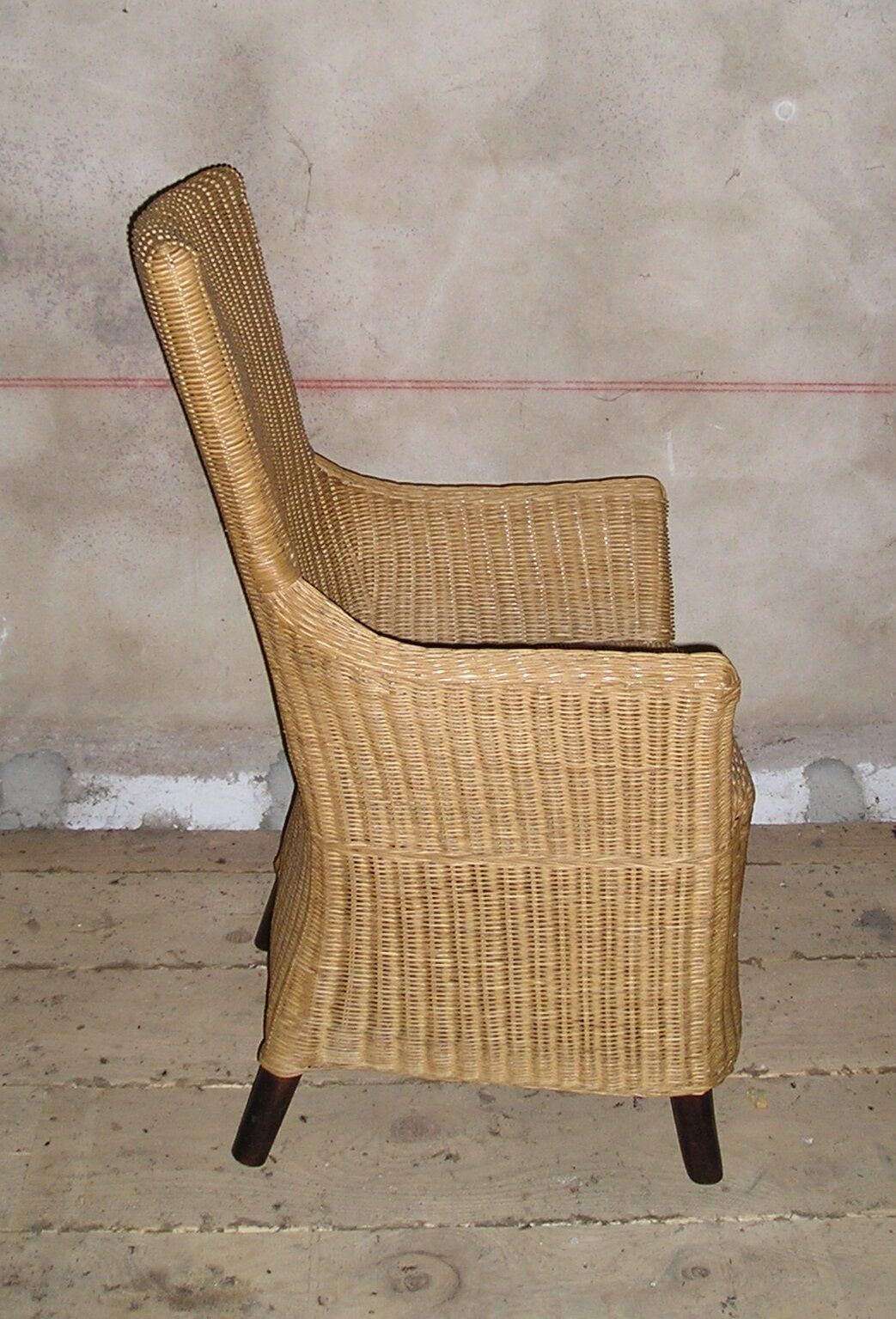 Vintage rattan wicker chair style Lloyd Loom