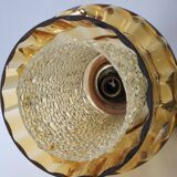 Pendant lamp, Vintage chandelier 1960s Carl Fagerlund GDR - Smoked glass