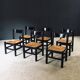 Mid-Century Modern Carimate Dining Chairs, Italy, 1970s, Set of 6