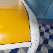 Chaise enfant vintage formica jaune