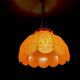 Red acrylic lace hanging light chandelier